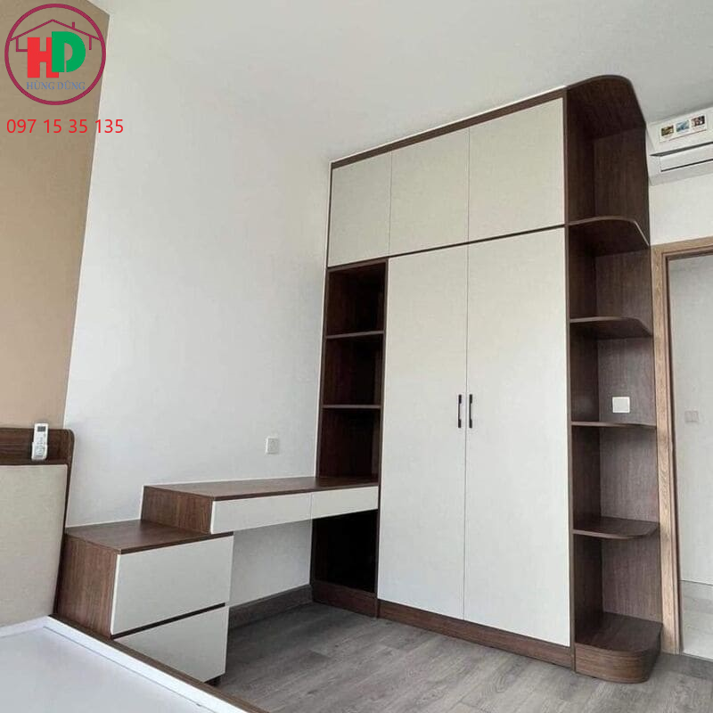 đóng tủu quần áo tại xưởng hùng dũng decor