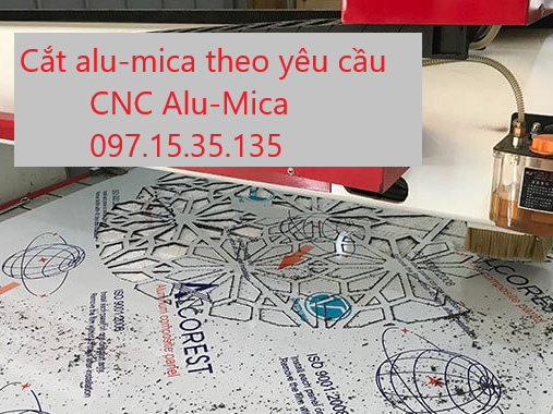 cắt cnc alu- mica theo yêu cầu