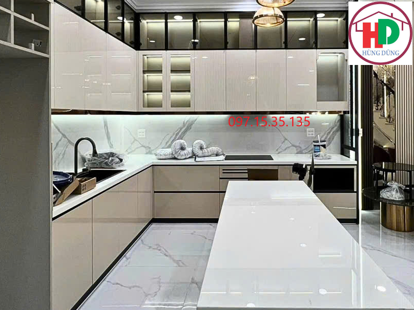 Tủ bếp gỗ MDF chống ẩm An Cường tại Dĩ An Bình Dương