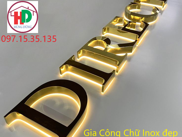 gia công chữ inox 2025 giá rẻ