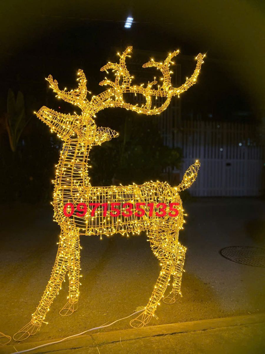mô hình tuần lộc trang trí noel