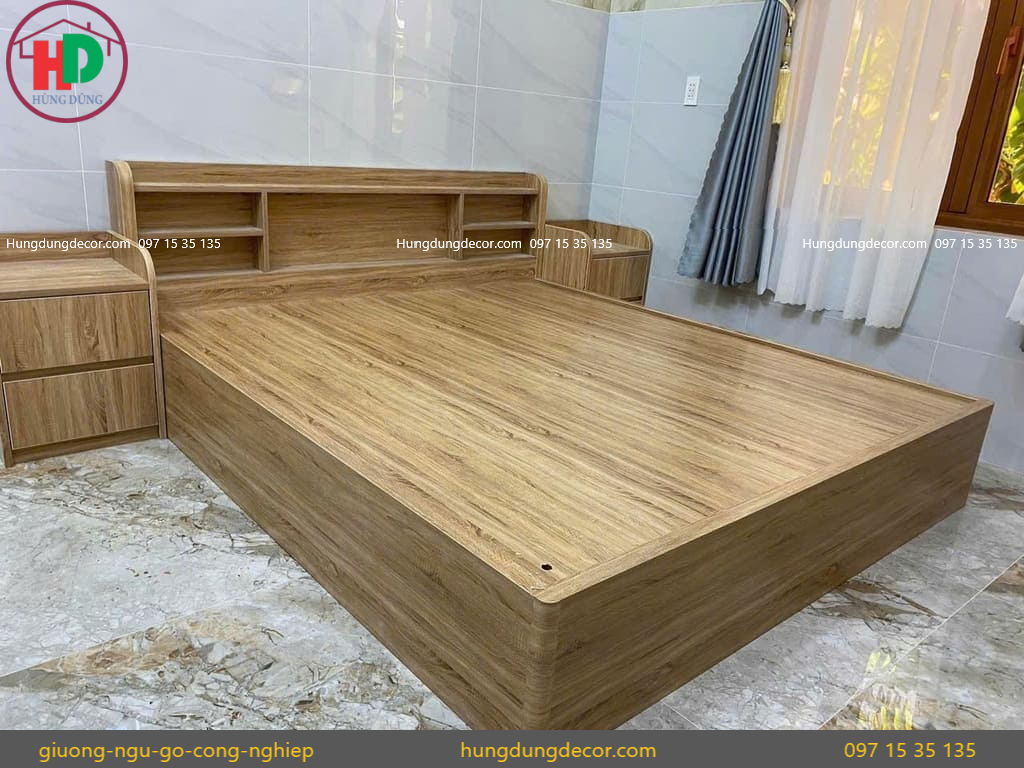 Thiết kế thi công giường ngủ hiện đại