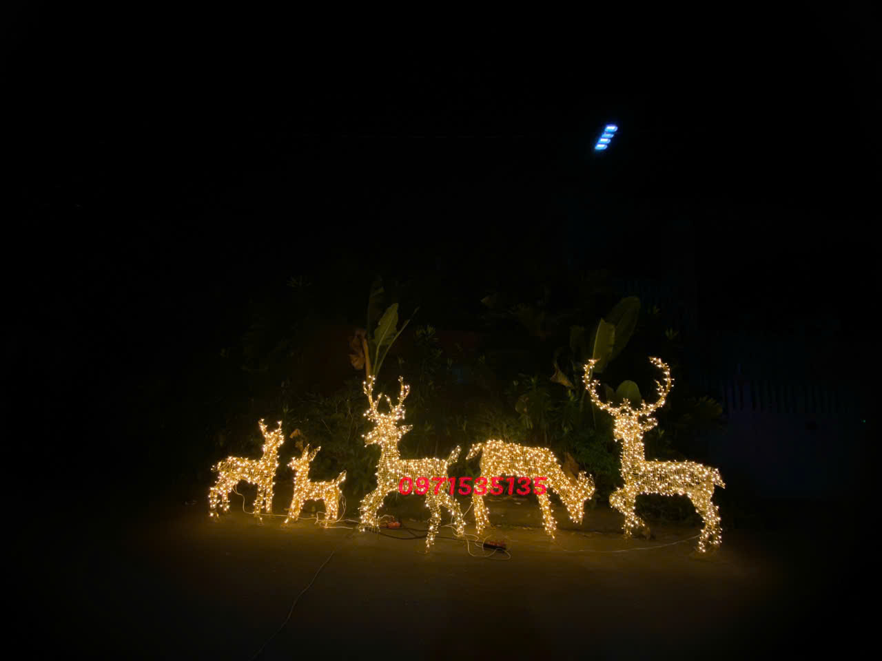 mô hình  con tuần lộc trang trí noel