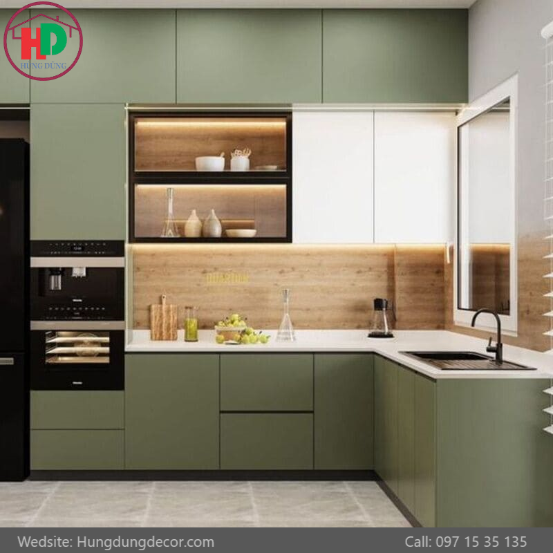 Xưởng đóng tủ bếp gỗ công nghiệp tại quận 2