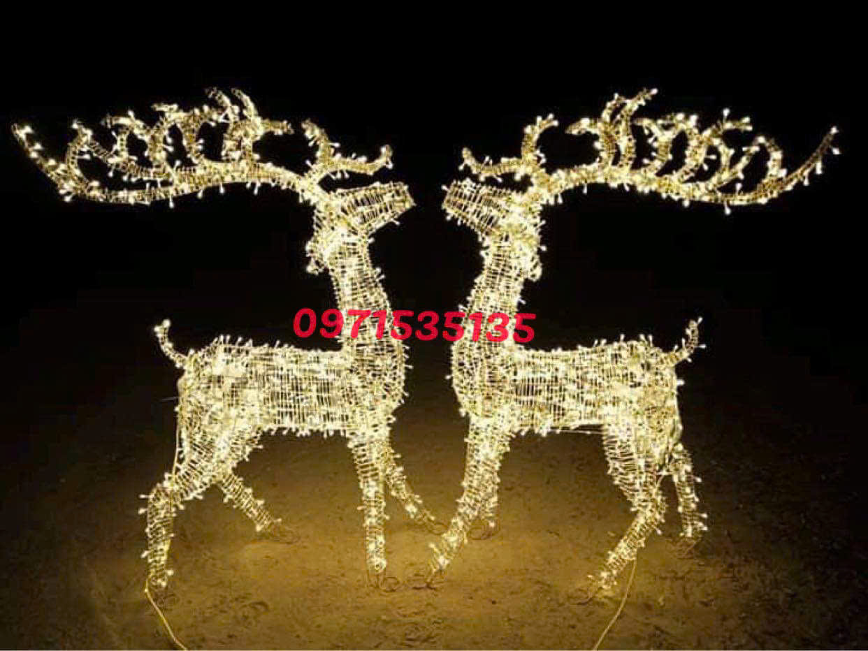 mô hình tuần lộc trang trí noel 2025
