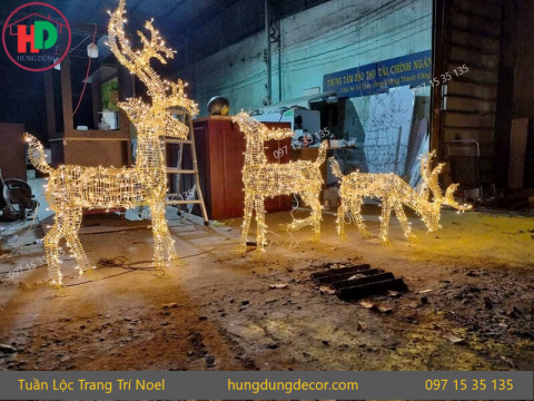 Tuần Lộc Trang Trí Noel