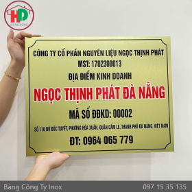 Đặt Làm Biển Số Nhà Mica Inox Tại Dĩ An 
