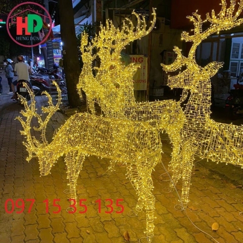 Bán mô hình tuần lộc trang trí Noel tại Phú Quốc – Hùng Dũng Dec